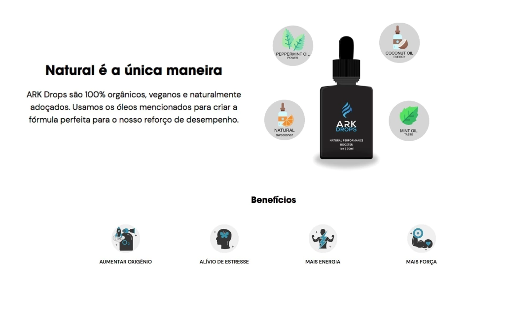 ARK Drops Impulsionador Natural de Desempenho - Loja do Jangão - InterBros