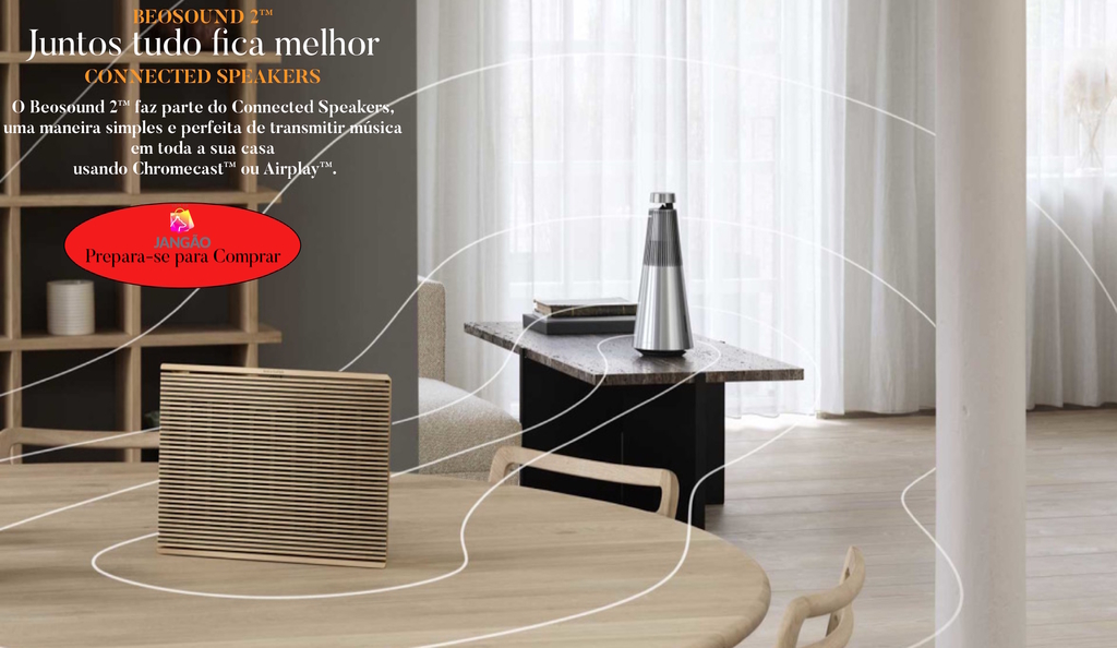 Bang & Olufsen Beosound 2 l Natural Aluminium l Wireless Multiroom Speaker l Auto Falante Multi-Room 360º l Acoustic Lens Technology l WiFi & Bluetooth l Chromecast & Google Assistant Integrados l Compatível com Apple 2 & Spotify Connect l Recomendado para áreas de 10m² até 60m² en internet