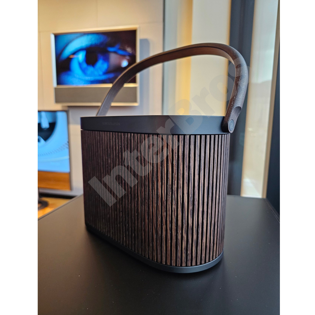 Bang & Olufsen Beosound A5 Powerful Portable Bluetooth Speaker with Wi-Fi Connection, Carry-Strap, Dark Oak