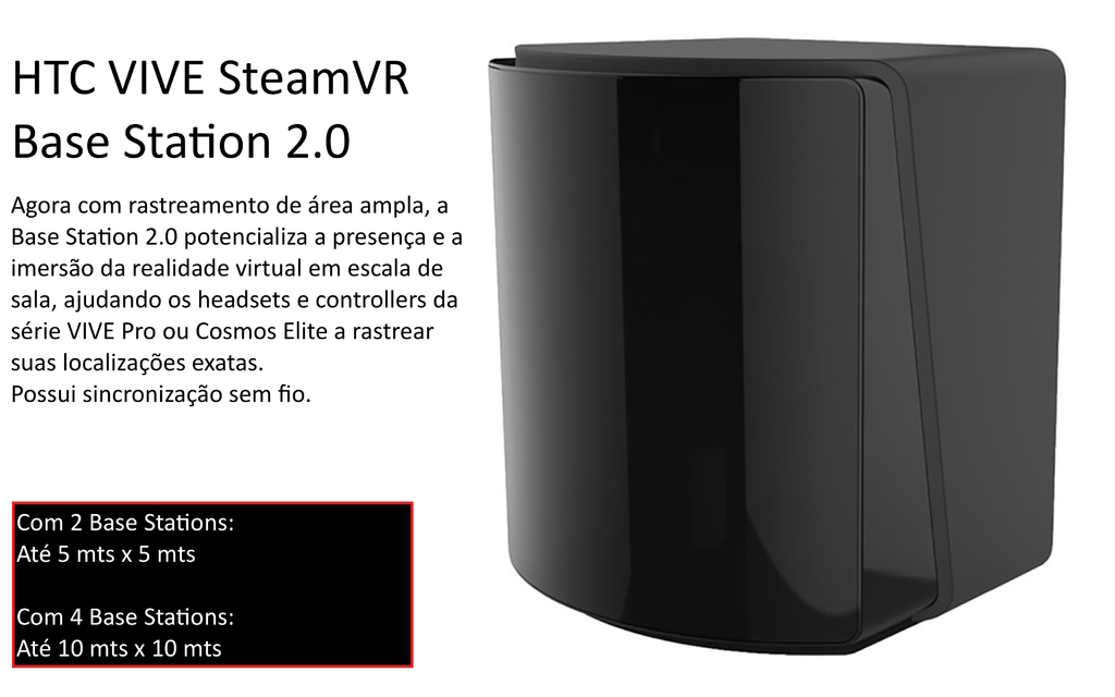 HTC VIVE Pro 2 Headset l Resolução 5K l Taxa de 120 Hz l Campo visão 120° l 99HASW001-00 - comprar online