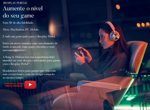 Imagen de Bang & Olufsen Beoplay Portal l Versão para Xbox Series, Nintendo Switch e Mobile l Elite Gaming Headset l Over-Ear Wireless Headphones l Virtual Surround 3D Sound l Dolby Atmos e ANC Avançados e Ajustados para games l Virtual Boom Arm l Bateria de até 24 horas l Escolha sua Cor