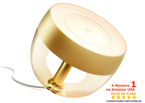 Philips Hue Iris l Limited Edition Gold l White and Color Ambiance l Bluetooth Table Lamp Smart Lighting l 2ª Geração l Luminária de Mesa e Piso l Compatível com Alexa, Apple Homekit & Google Assistant | Funciona com Bluetooth e/ou com a Hue Bridge - buy online