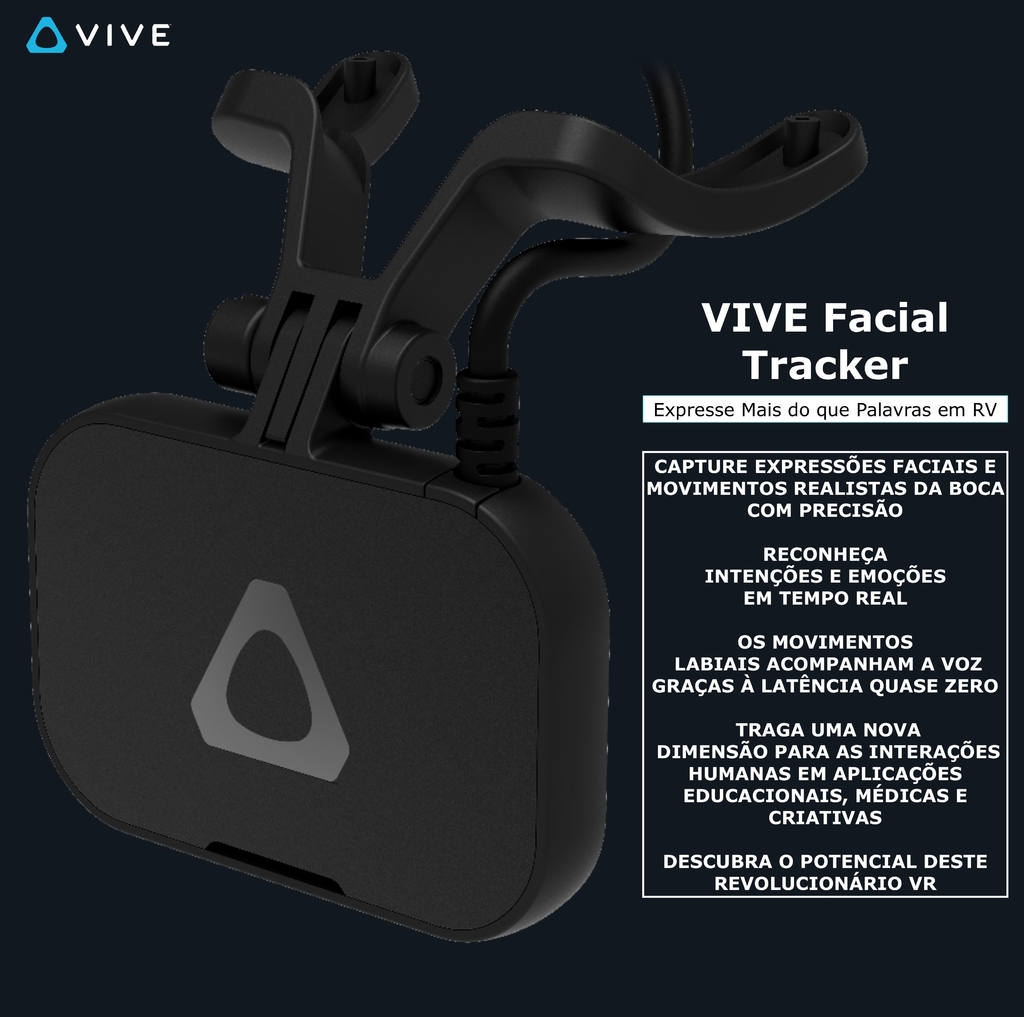 Imagem do HTC VIVE Pro 2 Headset l Resolução 5K l Taxa de 120 Hz l Campo visão 120° l 99HASW001-00