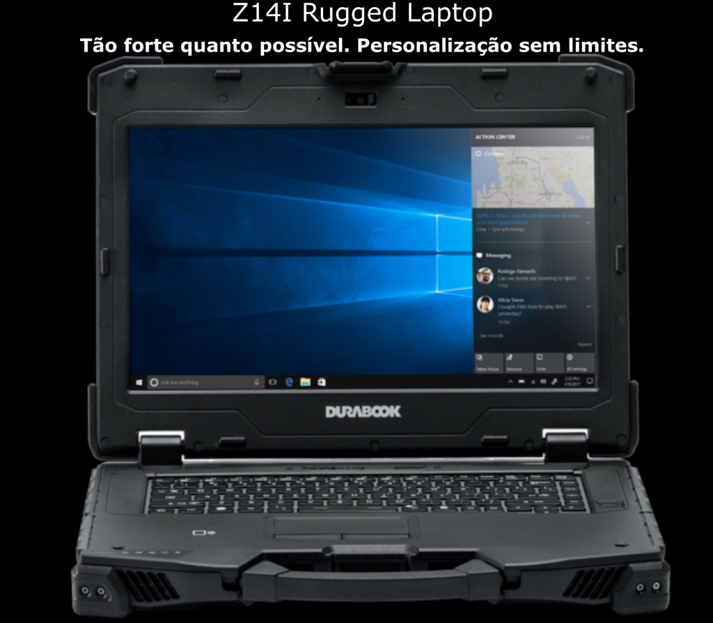 Durabook l Z14I Rugged Laptop l Laptop Industrial Robusto l Tão forte quanto possível l Personalização sem limites.l 4.0” FHD DynaVue® SR display with 1000 nits l Personalizável l Projetado para os ambientes mais severos l Extremamente robusto certificado para resistência a névoa salina e fungos l Peça um orçamento en internet