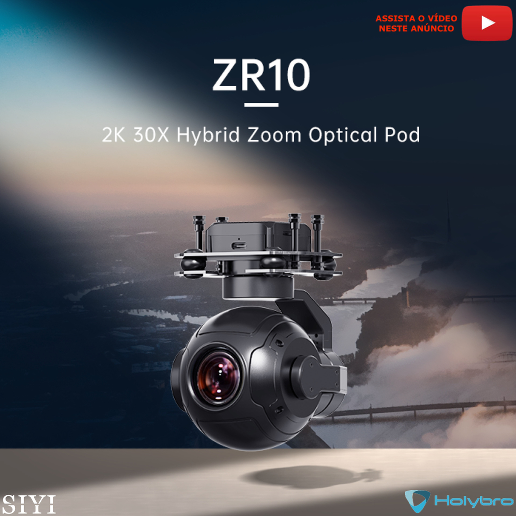 Holybro SIYI ZR10 2K 4MP QHD 30X Híbrido Zoom Gimbal Camera 400 MP Drones Robots UAV UGV USV 31141 - comprar online