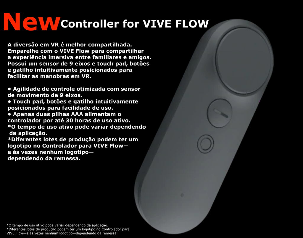 HTC VIVE FLOW | + Case | + Controller | Compacto e Leve A Serenidade Acontece | Os óculos VR Imersivos Feitos para o Bem-Estar e a Produtividade Consciente en internet