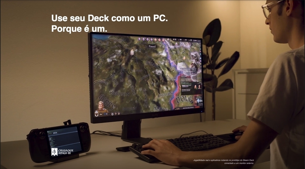 Valve Handheld Steam Deck l 256GB NVMe SSD l 7" Touchscreen l All-in-one portable PC gaming l Full-featured gaming PC l PC Gamer Portátil l Recursos completos de PC l O portátil para jogos mais poderoso e completo do mundo l O dispositivo gamer mais esperado dos últimos anos en internet