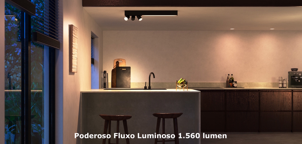 Philips Hue White & Color Ambiance Centris l Smart 2-Spots Ceiling Bar l Luminária de Teto l Ajuste cada Luz Individualmente l Poderoso Fluxo Luminoso 1.560 lumen l Compatível com Alexa, Apple Homekit & Google Assistant | Funciona com Bluetooth e/ou com a Hue Bridge - buy online