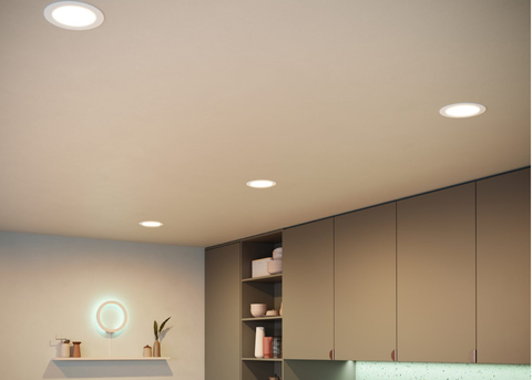 Philips Hue White and Color Ambiance Bluetooth | Dimmable LED Smart Retrofit Recessed Downlight 5/6" l 2ª Geração | Luminária Spot de Teto de Embutir l Fluxo Luminoso 1,100 lumens | Luminária Spot de Teto de Embutir | Compatível com a Alexa, Apple Homekit & Google Assistant | 4-Pack na internet