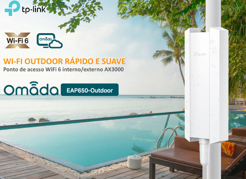 TP-Link EAP650 Mesh Outdoor Omada True WiFi6 AX3000 Gigabit IP67 , Pronto para uso comercial, Alcance de até 300 mts - buy online