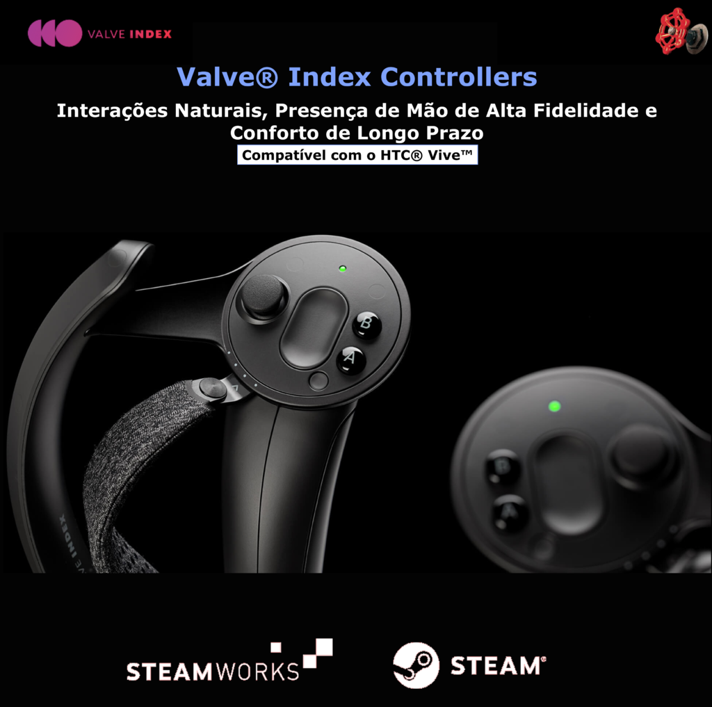 HTC VIVE Pro 2 VR Headset + VALVE Index Controllers - Loja do Jangão - InterBros