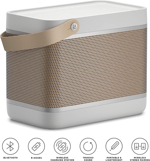 Bang & Olufsen Beolit 20 l Portable Bluetooth 360º Light Speaker l Auto Falante Bluetooth Portátil & Leve l 8 horas de Bateria 3200 mAh l Wireless Charging Pad l Painel de Carregamento Sem Fio l Poderoso Portátil de 240W l Recomendado para áreas de 10m² até 50m² - online store