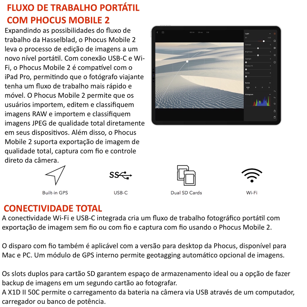 Image of Hasselblad X1D II 50C Medium Format Mirrorless High End Camera 2ª Geração