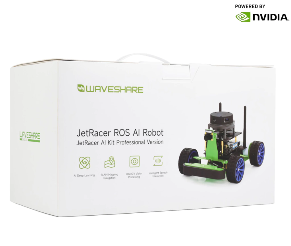 WaveShare JetRacer Professional Version ROS AI Kit A, Dual Controllers AI Robot, Lidar Mapping, Vision Processing , NVIDIA Jetson Nano Developer Kit (B01) , Deep Learning, Autonomous Driving - comprar online