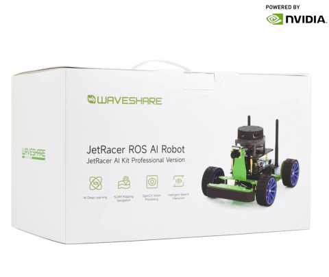WaveShare JetRacer Professional Version ROS AI Kit A, Dual Controllers AI Robot, Lidar Mapping, Vision Processing , NVIDIA Jetson Nano Developer Kit (B01) , Deep Learning, Autonomous Driving - comprar online