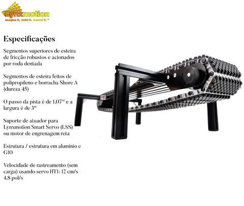 Lynxmotion SES-V2 Conveyor HD Kit , Esteira Transportadora - loja online