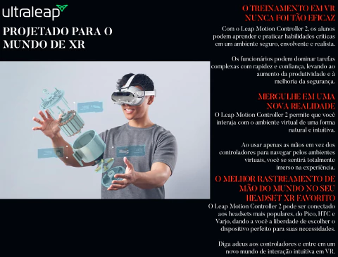 UltraLeap Leap Motion Controller 2 + Suporte VR na internet