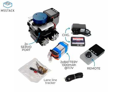 M5STACK LiDAR Bot 360º Developer Kit , AGV Mini Carkit Mecanum Wheels , LiDAR sob Rodas, K017-C na internet