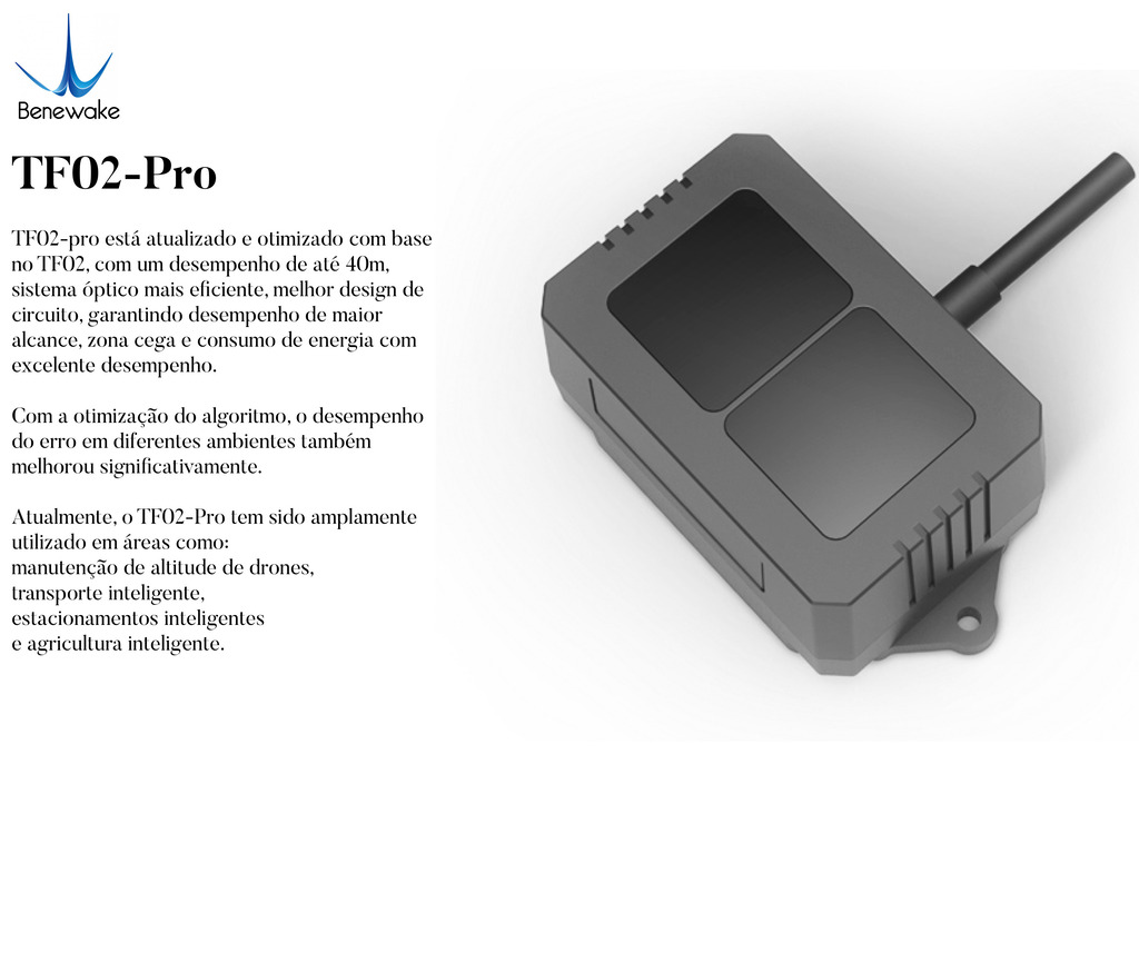 Benewake TF02-Pro Single-Point Ranging Lidar IP65 40m Laser LiDAR na internet