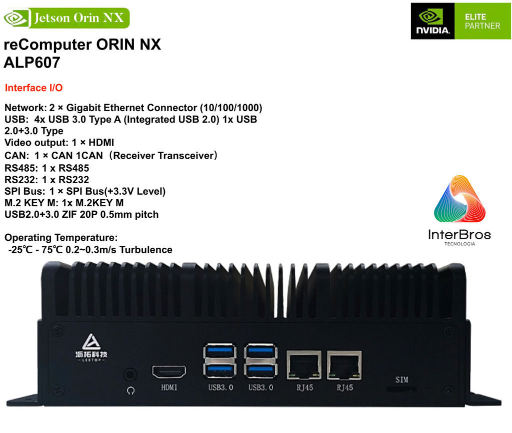 reComputer ALP607, Computador Industrial , NVIDIA Jetson Orin Nano e Orin NX en internet