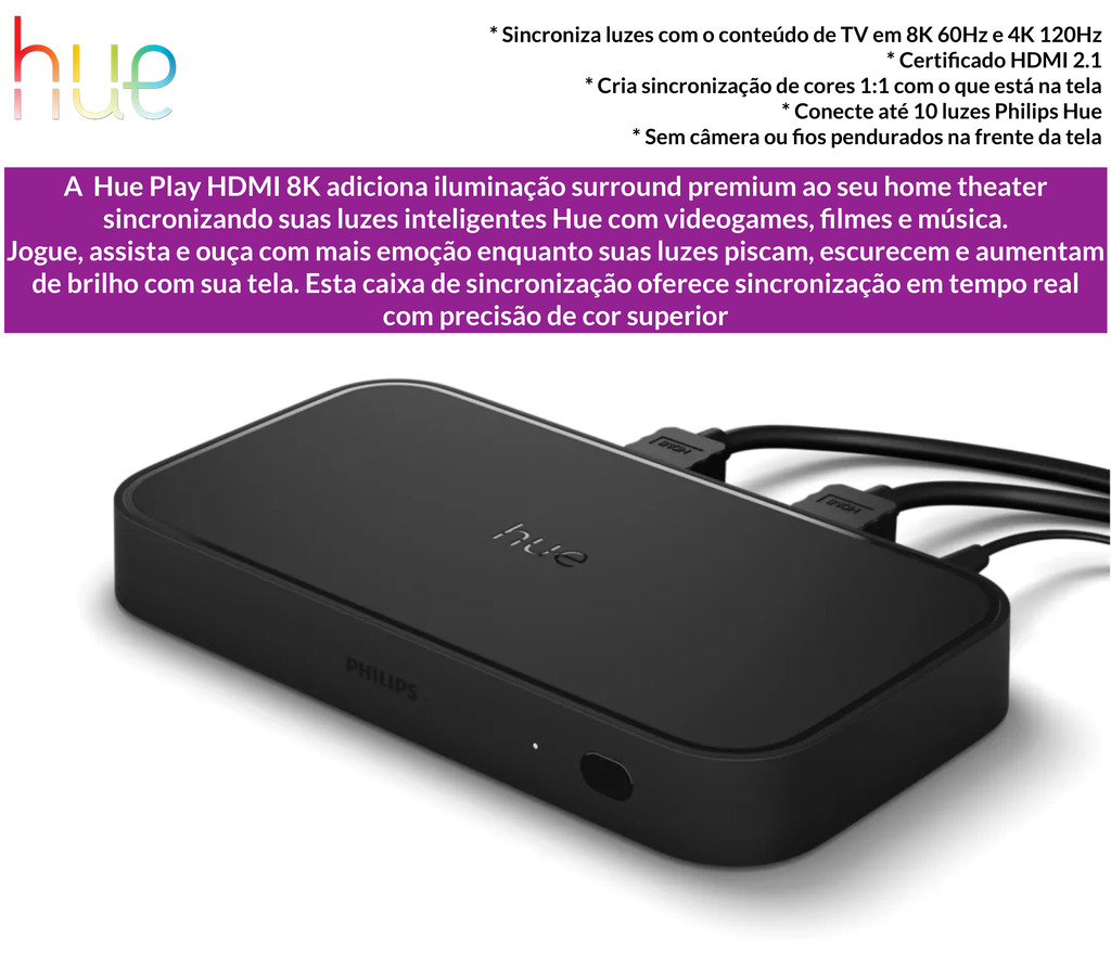 Philips Hue Play HDMI Sync Box 8K en internet