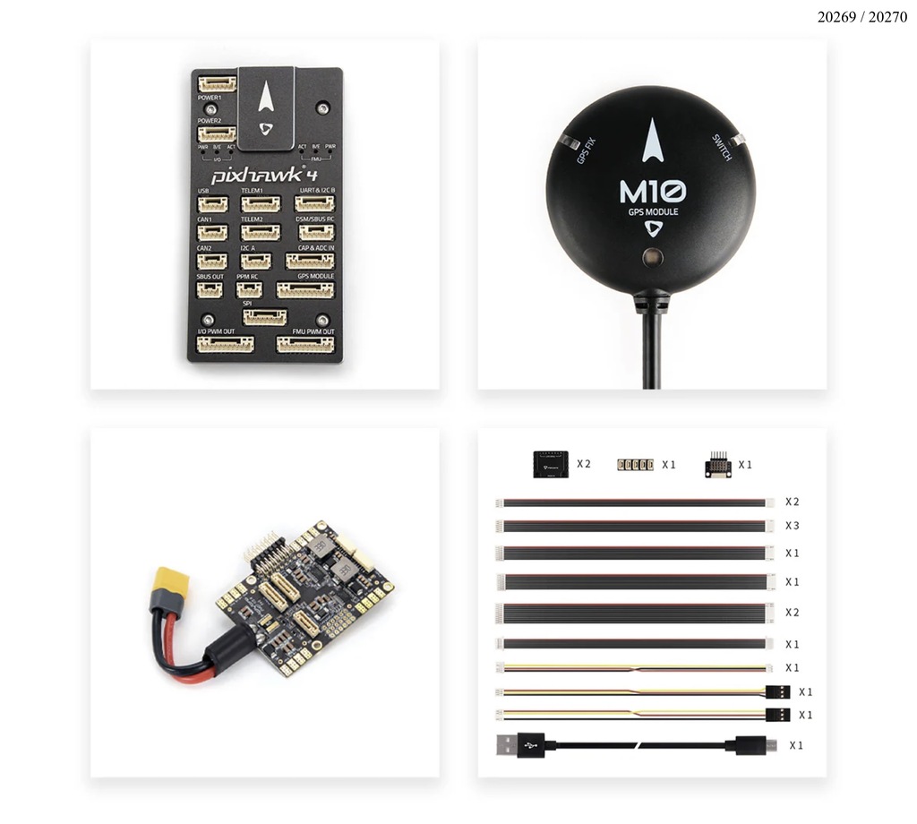 Imagem do Holybro Pixhawk 4 Controlador de Voo + GPS + Power Module , 20140 , 20142 , 20269 , 20270 , 20271 , 20272