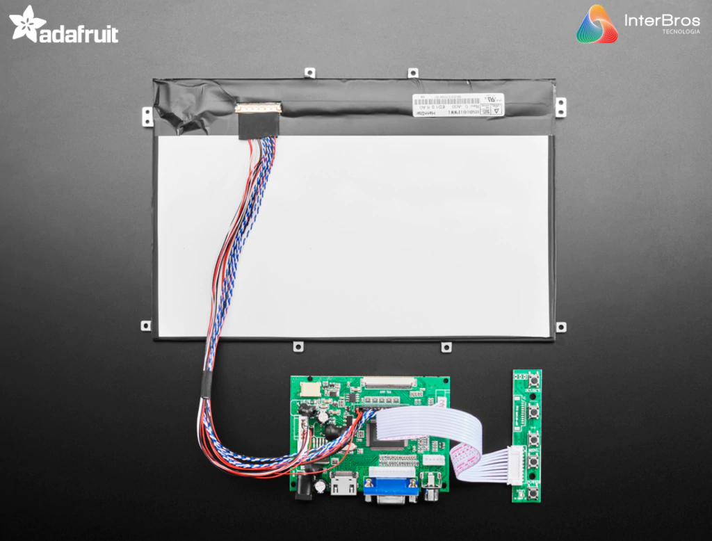 AdaFruit Display 10" HDMI 4 Pi , 1280x800 IPS , HDMI/VGA/NTSC/PAL 1287 en internet