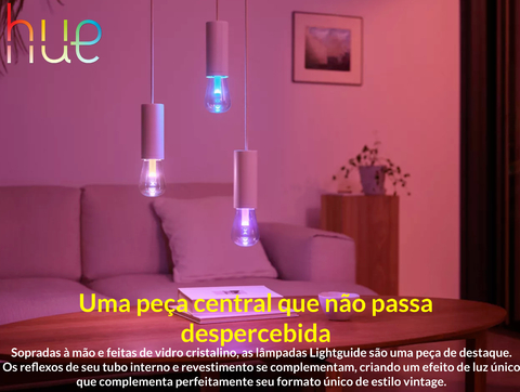 Philips Hue Lightguide ST70 Edison Smart LED Bulb , Bluetooth , WiFi - Loja do Jangão - InterBros