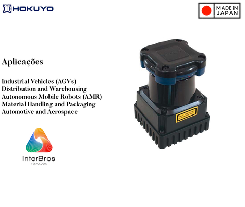 Hokuyo LiDAR UTM-30LX-EW , AGV , AGC , AMR , Autonomous Mobile Robots , 270° até 30 metros , IP67 - Loja do Jangão - InterBros