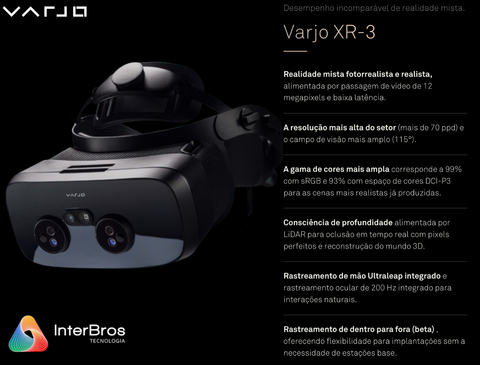 Varjo XR-3 Mixed Reality System VRJH-V0013132 D on internet