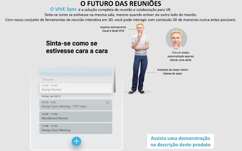 HTC VIVE VR FOCUS 3 EYE & FACIAL TRACKING , VIVE Sync , MetaHuman , A nova era da VR empresarial - Loja do Jangão - InterBros