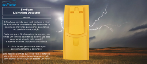 Skyscan P5-3 Lightning Detector Raios l Portátil l Cobertura de até 64 Kms en internet