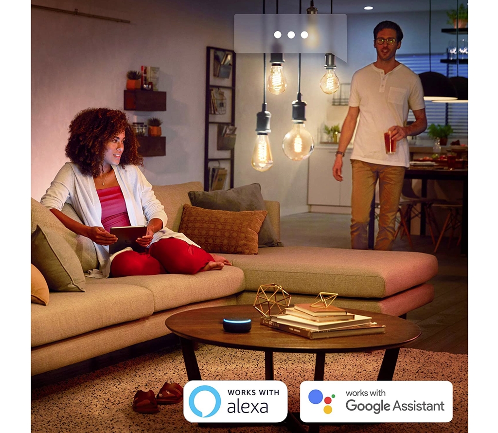 Philips Hue G125 l Lâmpada Bluetooth Filamento l Retrô Vintage l Globo Gigante l 220V l Compatível com Alexa, Apple Homekit & Google Assistant | Funciona com Bluetooth e/ou com a Hue Bridge - loja online