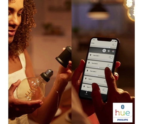 Image of Philips Hue G125 l Lâmpada Bluetooth Filamento l Retrô Vintage l Globo Gigante l 220V l Compatível com Alexa, Apple Homekit & Google Assistant | Funciona com Bluetooth e/ou com a Hue Bridge