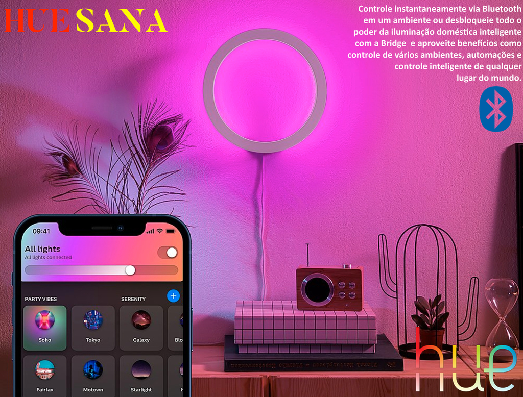 Philips Hue Sana Wall Light Luminária de Parede na internet