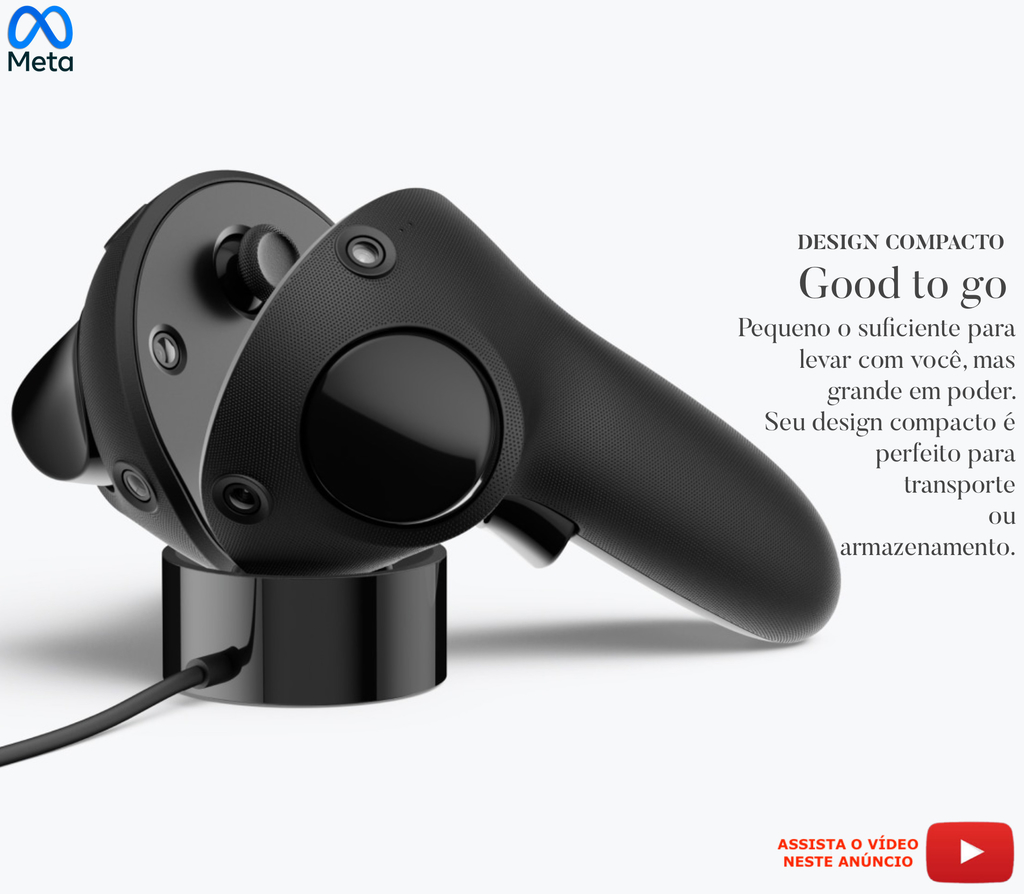 Meta Quest Pro Compact Charging Dock l Dock de Carregamento l VR MR Realidade Mista l Carrega os controllers e o headset l Compatível com Meta Quest, Meta Quest 2 e Meta Quest Pro on internet