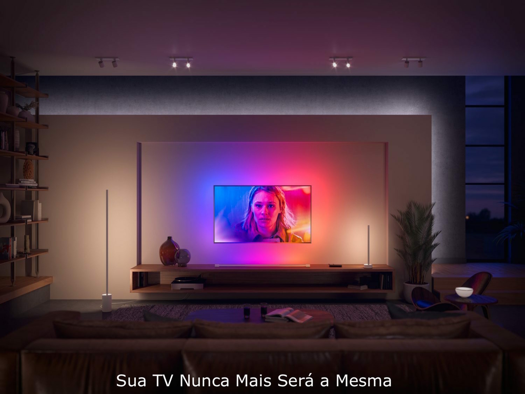 Philips Hue White & Color Ambiance Gradient Floor Signe + Philips Hue Play Gradient Light Tube Large TVs de 60" e Maiores na internet