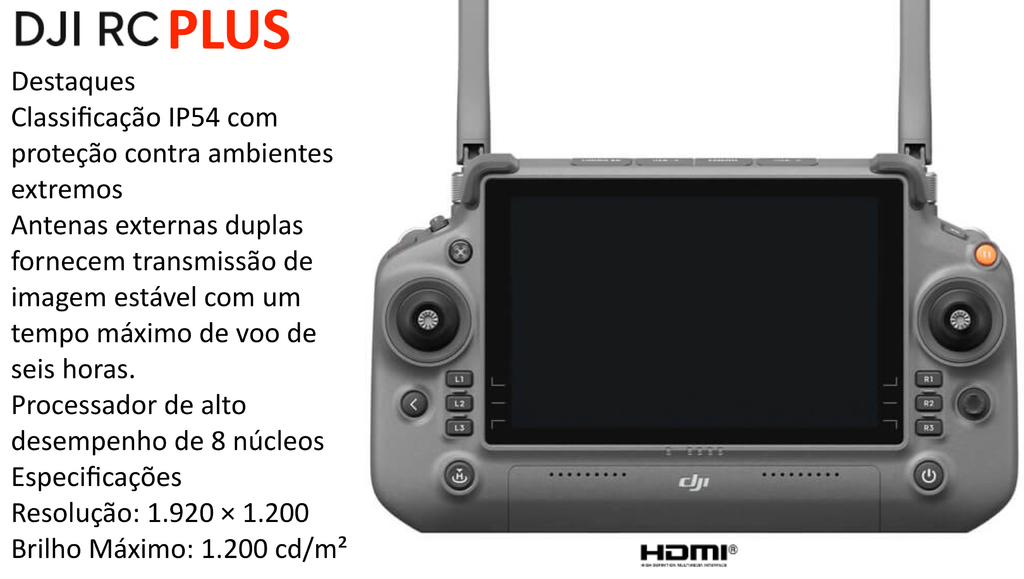 DJI RC Controller Plus , Compatível com Matrice 30 Series , IP54 Aprova d'água , Display 7" - Loja do Jangão - InterBros