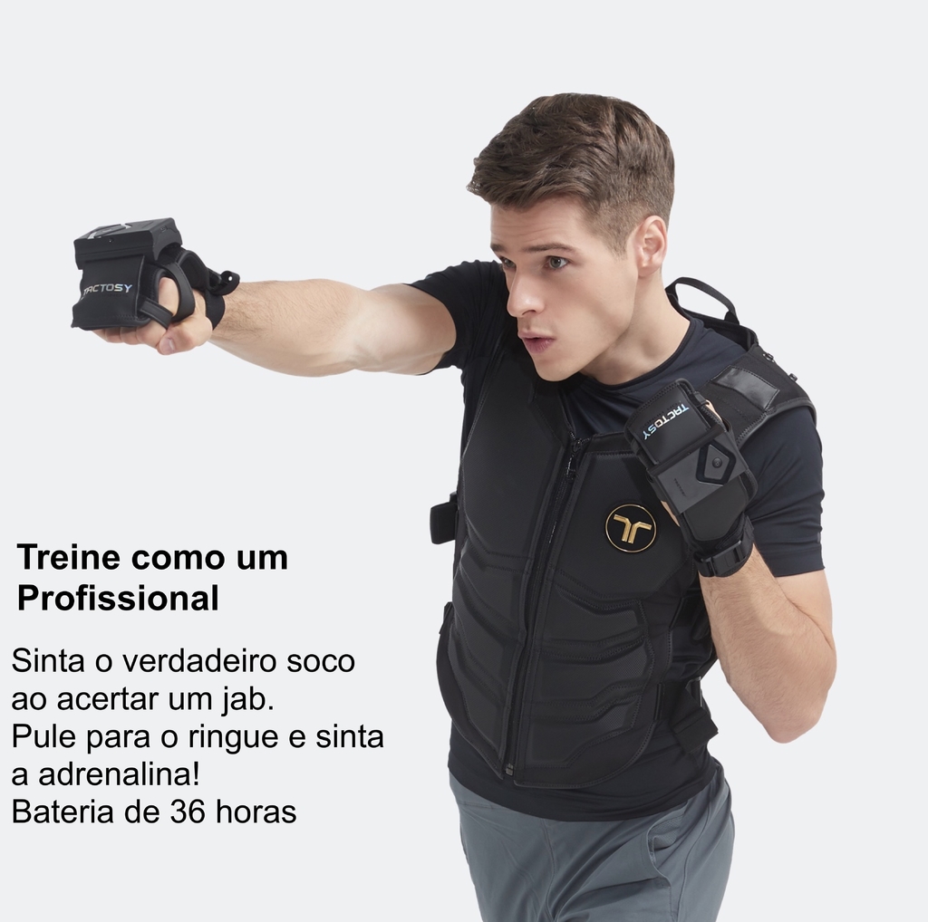 bHaptics Tactsuit l Wearable Haptic Vest , Colete Háptico , Trajes Hápticos de Corpo Inteiro , Compatível com VR PC PS4/5 XBOX