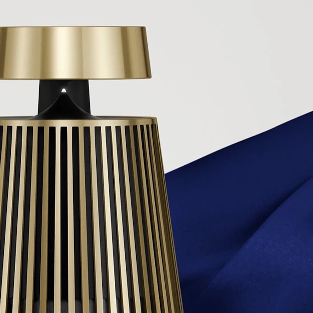 Image of Bang & Olufsen Beosound 2 l Brass Tone l Wireless Multiroom Speaker l Auto Falante Multi-Room 360º l Acoustic Lens Technology l WiFi & Bluetooth l Chromecast & Google Assistant Integrados l Compatível com Apple 2 & Spotify Connect l Recomendado para áreas de 10m² até 60m²