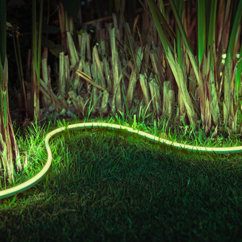 Imagem do Philips Hue White & Color Ambiance Outdoor Smart LightStrip l Fita de Led Outdoor 5 mts l 2ª Geração l + 500 lumen do que a Geração Anterior l Poderoso Fluxo Luminoso 2.100 lumen l Compatível com a Alexa, Apple Homekit & Google Assistant | Requer Hue Bridge