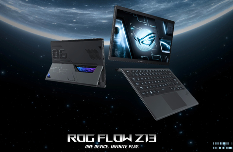 Imagem do ASUS ROG Flow Z13 2023 GZ301VU-DS94 , Laptop Tablet , 13.4" 165Hz QHD+ WQXGA 100% DCI-P3 Gaming Laptop NVIDIA GeForce RTX 4050 6GB GDDR6 Core i9-13900H