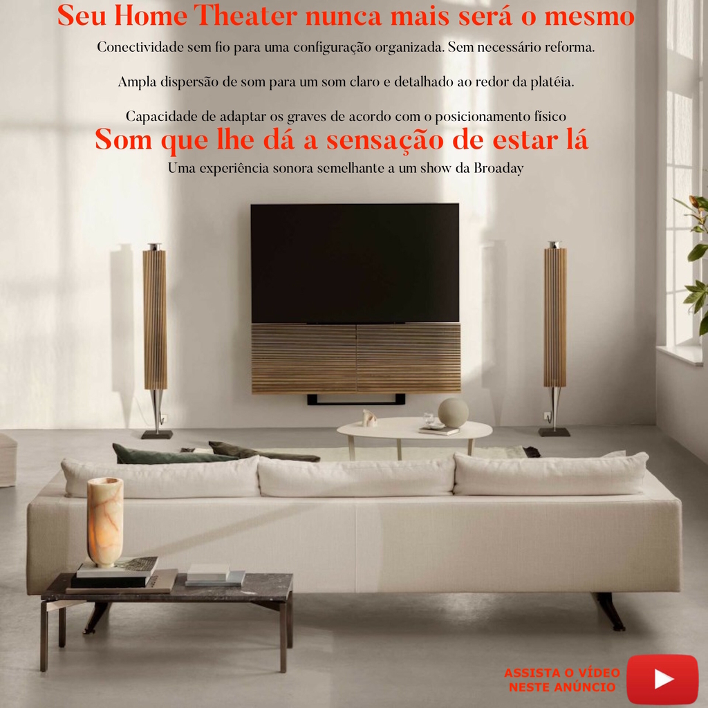 Bang & Olufsen Beolab 18 l Cor Walnut l Iconic Wireless Stereo Speakers for Home Cinema l Pillar of Luxury Sound l Adaptive Bass Linearization​ l Acoustic Lens technology l Aparências Elegantes l 320 Watts l Wi-Fi & Bluetooth l Chromecast & Google Assistant Integrados l Compatível com Apple 2 & Spotify Connect l Recomendado para áreas de 10m² até 40m² en internet