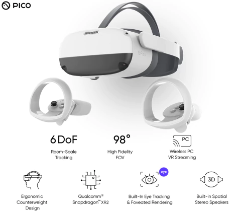 Pico Neo 3 Pro Eye Business , VR Headset All-in-one , 8GB RAM , 256GB ROM - loja online
