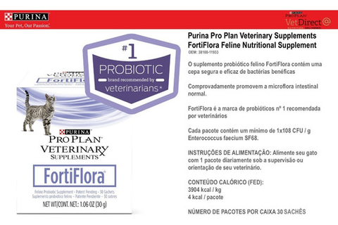 Purina Pro Plan Fortiflora Nutritional | Probiótico para Gatos | 30 Sachês - comprar online