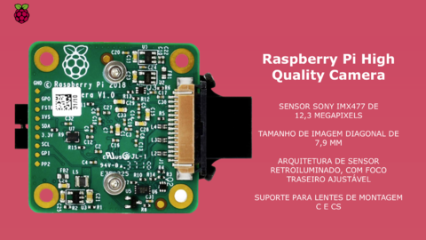 Raspberry Pi High Quality Câmera ,Sensor Sony IMX477 de 12,3 megapixels, + Lente 6mm na internet