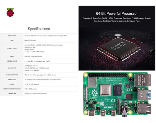 Raspberry Pi 4 Extreme Kit Quad Core | Memória 4GB RAM | Disponível com 32GB SD Card , 64GB SD Card e 128GB SD Card - Loja do Jangão - InterBros