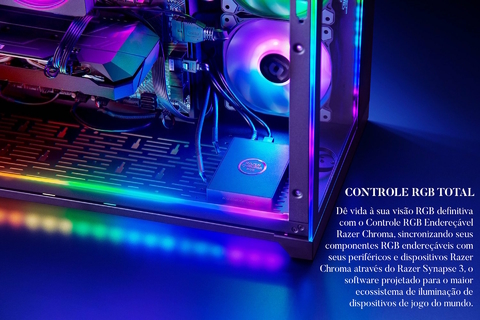 Razer Hanbo Chroma RGB l All-In-One Liquid Cooler l aRGB Pump Cap l Ventiladores aRGB silenciosos e potentes l Resfriamento líquido silencioso e eficiente l Suporte ao controlador Pulse Width Modulation l Escolha 240mm ou 360mm en internet