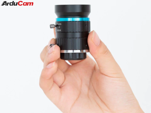Imagen de Arducam C-Mount Lens for 12MP IMX477 Raspberry Pi HQ Camera, 16mm Focal Length with C-CS Adapter，Manual Focus and Aperture Adjustment , LN046