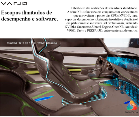 Varjo XR-4 Series Focal Edition Mixed Reality System - Loja do Jangão - InterBros